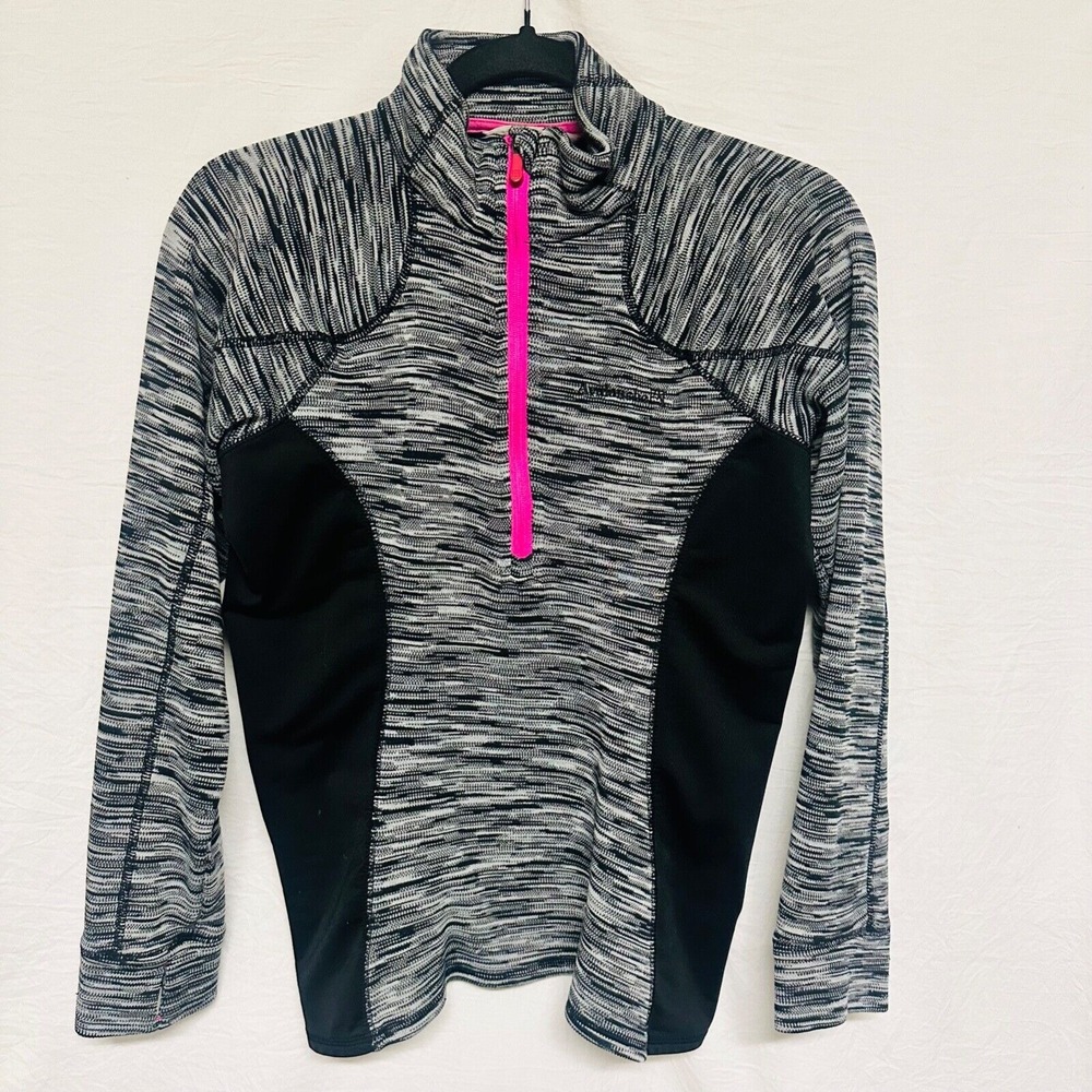 Avalanche quarter zip‎ sweater women gray small thermal layering long sleeve